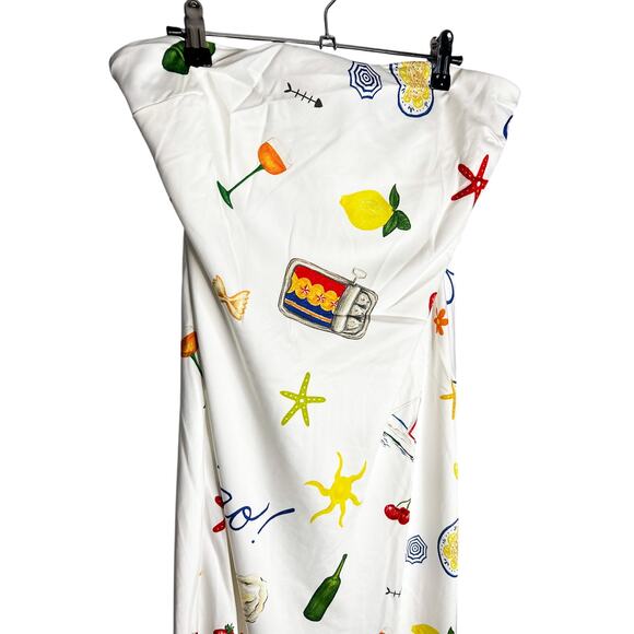 NWT For Love and Lemons Carla Maxi Dress‎ Size Large Ciao Strapless - Picture 3 of 7